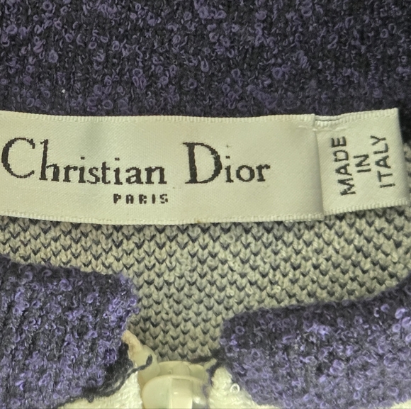 CHRISTIAN DIOR 2021 I Love Paris wool cropped track jacket zip bomber size US 6 - Picture 7 of 13